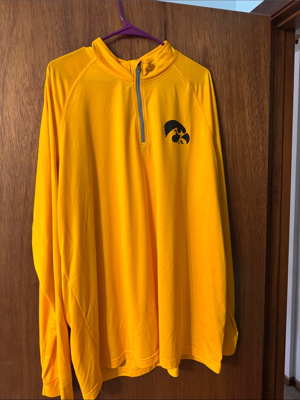 Under Armour Gold Quarter-Zip Pullover with Black Logo